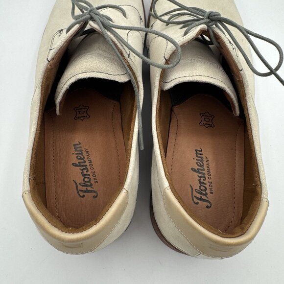 Florsheim Suede Leather Oxford Men's 12 Beige Dress Shoes Wedding Formal Event - Picture 10 of 15